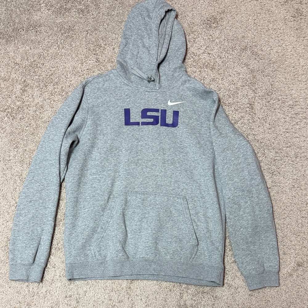Nike Heather Gray LSU Men's Sweater